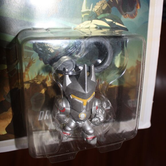 3/$55❤️Overwatch Collectible Reinhardt Comic Book #2 Backpack Hanger Keychain - Picture 5 of 7